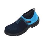KARAM FS203 Flytex Navy Blue and Sky Blue Sporty Slip-on Safety Shoes Supplier in Dubai UAE and Saudi Arabia KSA