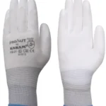 KARAM HS21 White Polyester Liner With White PU Coating Safety Gloves Supplier in Dubai UAE and Saudi Arabia KSA