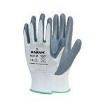 KARAM HS32 Polyester Liner With Nitrile Coating White Safety Gloves Supplier in Dubai UAE and Saudi Arabia KSA
